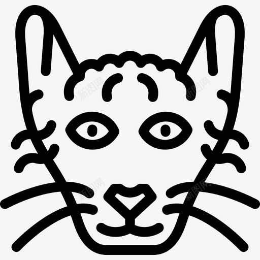 拉珀猫猫品种直系图标svg_新图网 https://ixintu.com 拉珀猫 猫品种 直系