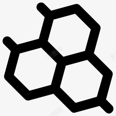 细胞科学元素大胆的圆形图标图标