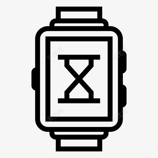 装载设备沙漏图标svg_新图网 https://ixintu.com 手表 技术 智能手表 沙漏 装载 设备
