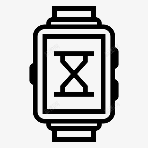 装载设备沙漏图标svg_新图网 https://ixintu.com 手表 技术 智能手表 沙漏 装载 设备