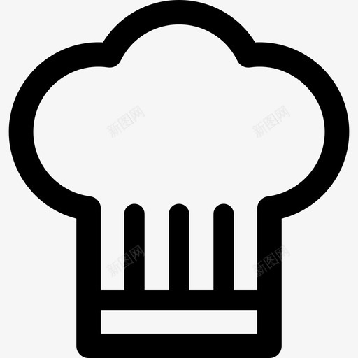 厨师帽食物和烹饪直系图标svg_新图网 https://ixintu.com 厨师帽 直系 食物和烹饪
