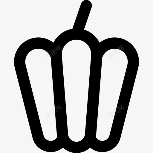 甜椒食品2直系图标svg_新图网 https://ixintu.com 甜椒 直系 食品2