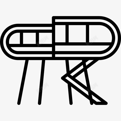 未来的房子建筑群线性图标svg_新图网 https://ixintu.com 建筑群 未来的房子 线性