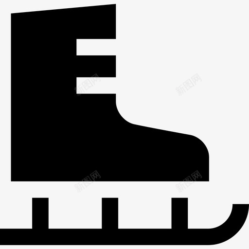 溜冰鞋实心运动元素填充图标svg_新图网 https://ixintu.com 填充 实心运动元素 溜冰鞋