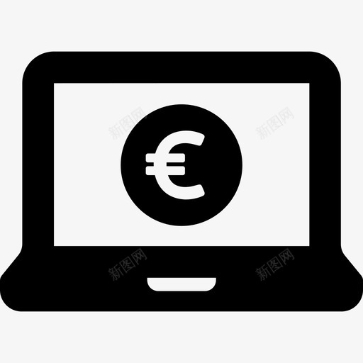 笔记本电脑财务套件固态图标svg_新图网 https://ixintu.com 固态 笔记本电脑 财务套件