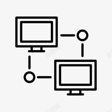 文件传输数据共享监视器图标图标