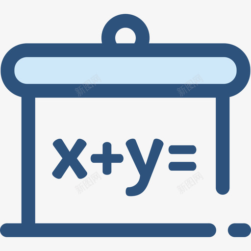 黑板学校收藏5蓝色图标svg_新图网 https://ixintu.com 学校收藏5 蓝色 黑板