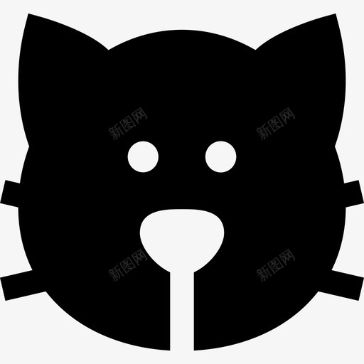 猫动物7填充图标svg_新图网 https://ixintu.com 动物7 填充 猫