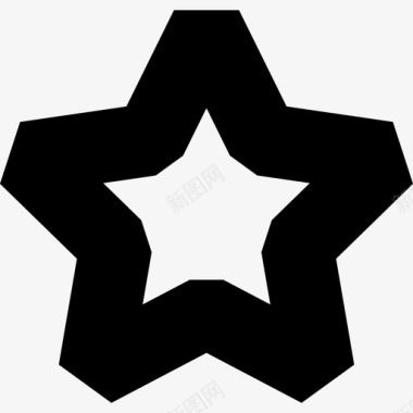 星星形状符号和形状图标图标