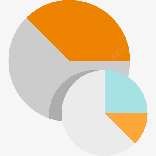 饼图颜色工具平面图图标svg_新图网 https://ixintu.com 平面图 颜色设计工具 饼图