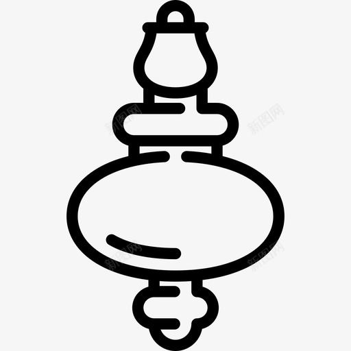 饰品圣诞球线工艺线状图标svg_新图网 https://ixintu.com 圣诞球线工艺 线状 饰品