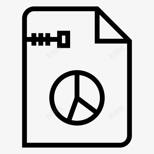 图表饼图zip文件图标svg_新图网 https://ixintu.com zip文件 图表 饼图