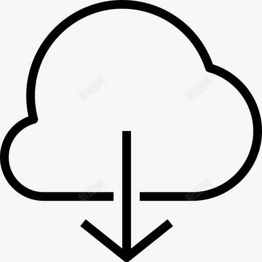 从云端系统图标设置浅圆形svg_新图网 https://ixintu.com 从云端下载 浅圆形 系统图标设置