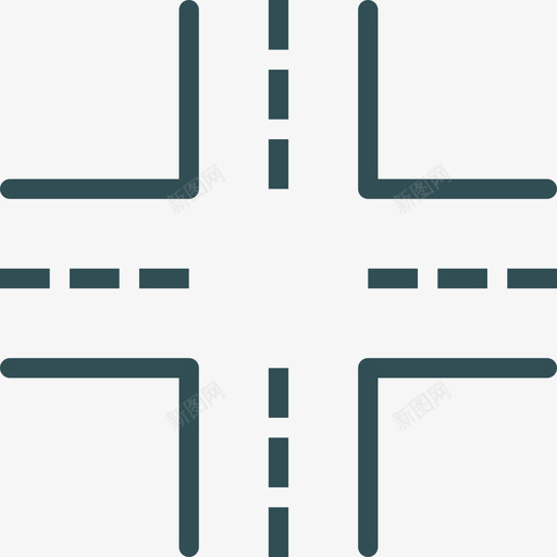 交叉口8号楼线形颜色图标svg_新图网 https://ixintu.com 8号楼 交叉口 线形颜色