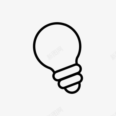灯泡电灯泡想法图标图标