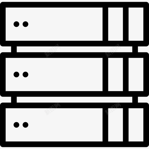 托管在线营销元素线性图标svg_新图网 https://ixintu.com 在线营销元素 托管 线性