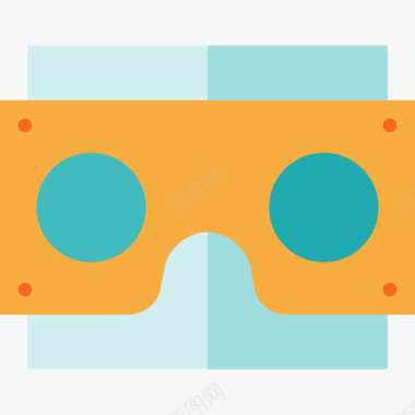 立体镜虚拟现实3平面图标图标