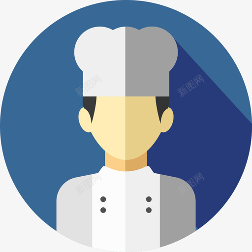 厨师职业化身公寓图标svg_新图网 https://ixintu.com 公寓 厨师 职业化身