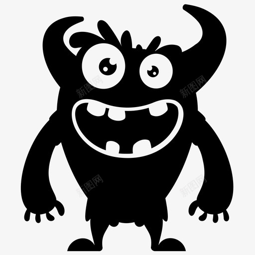 讨厌的怪物攻击性的怪物恶魔图标svg_新图网 https://ixintu.com 丑陋的脸怪物 可爱有趣的怪物角色 怪物卡通 恶魔 攻击性的怪物 讨厌的怪物