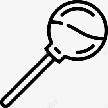 香肠糖果和糖果直系图标图标