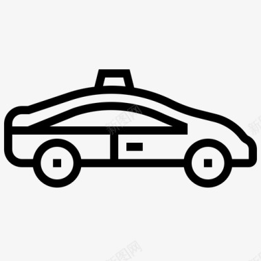 出租车汽车运输图标图标