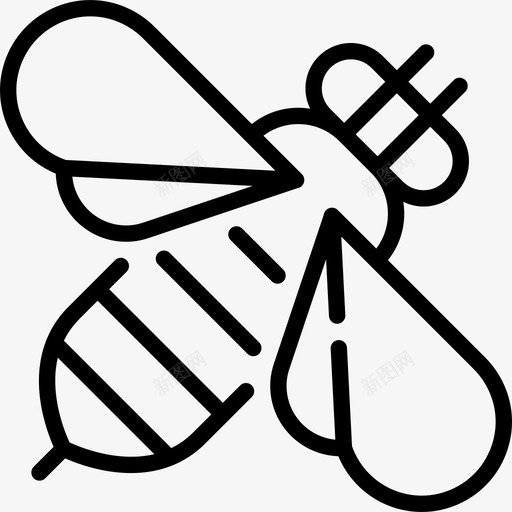 蜜蜂生态线工艺线状图标svg_新图网 https://ixintu.com 生态线工艺 线状 蜜蜂