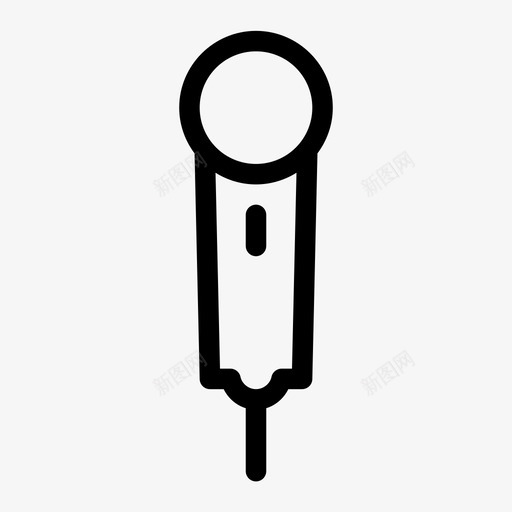 麦克风聊天录音图标svg_新图网 https://ixintu.com 录音 搜索 电子媒体 聊天 语音 麦克风