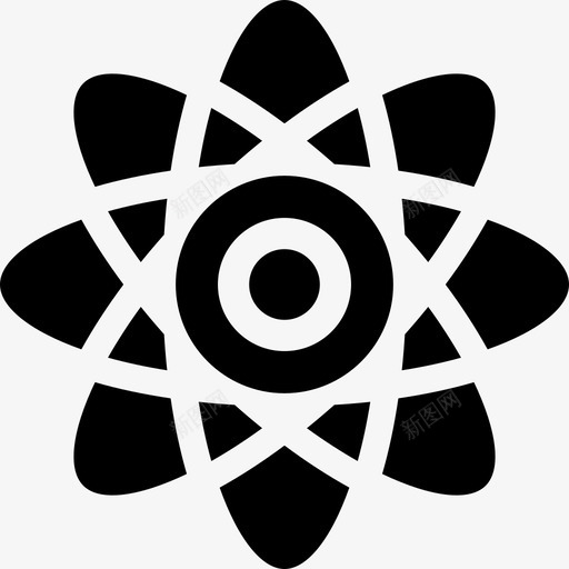 原子科学研究7填充图标svg_新图网 https://ixintu.com 原子 填充 科学研究7