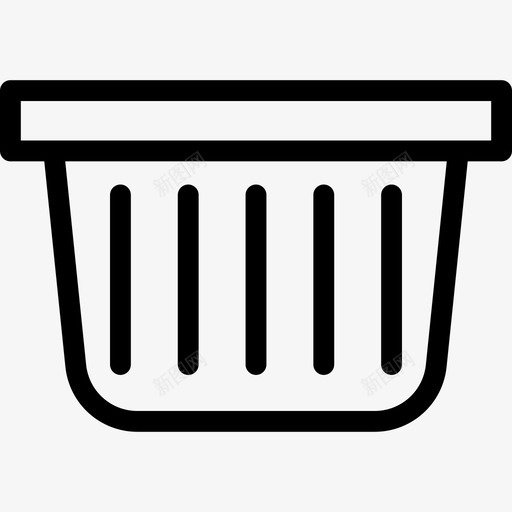 篮子工具和器具线性洗衣符号图标svg_新图网 https://ixintu.com 工具和器具 篮子 线性洗衣符号