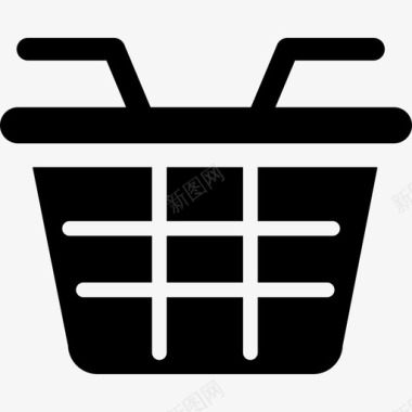 购物篮采购套件直线型图标图标