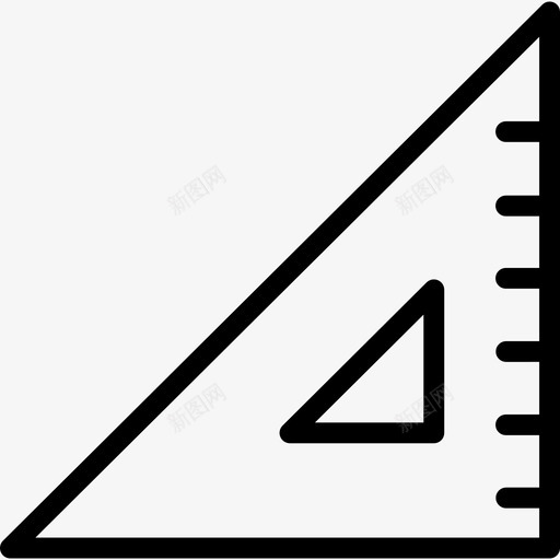 直角三角形线性和绘图工具其他图标svg_新图网 https://ixintu.com 其他 直角三角形 等腰直角三角形 线性设计和绘图工具