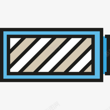 电池用户界面4线颜色图标图标