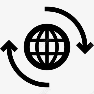 全球范围内商业seo元素扎实图标图标