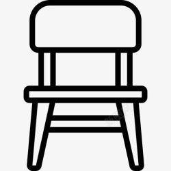 幼儿园椅子椅子幼儿园元素直线型图标高清图片
