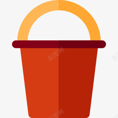 桶家用颜色扁平图标图标