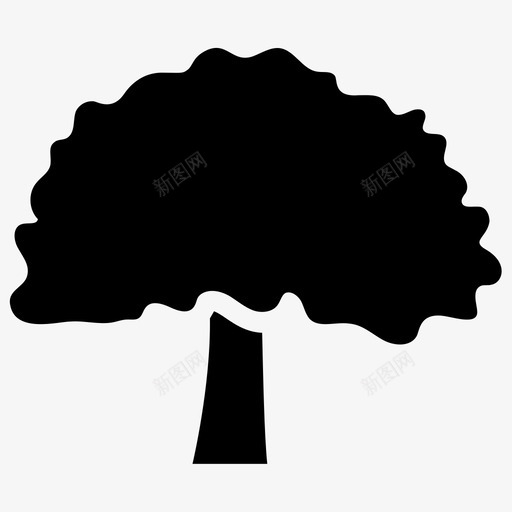 相思树普通树蔓延树图标svg_新图网 https://ixintu.com 普通树 树字形图标集 相思树 蔓延树