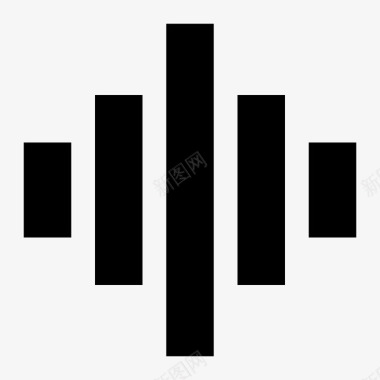 音频波均衡器音乐图标图标