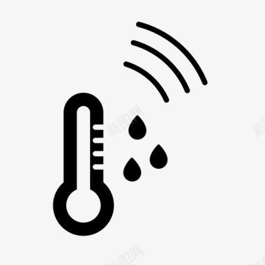 湿度传感器物联网智能家居图标图标