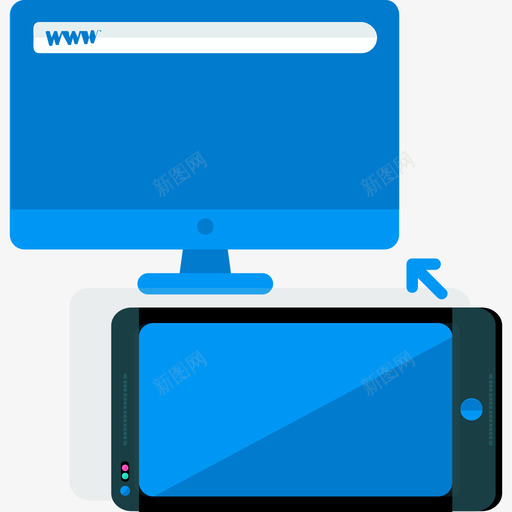 设备web浏览器平面图标svg_新图网 https://ixintu.com web浏览器 平面 设备