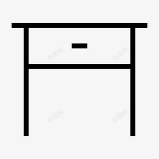 办公桌家具家用图标svg_新图网 https://ixintu.com 办公桌 室内 家具 家用 桌子