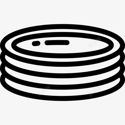 煎饼食品和餐厅直系图标svg_新图网 https://ixintu.com 煎饼 直系 食品和餐厅