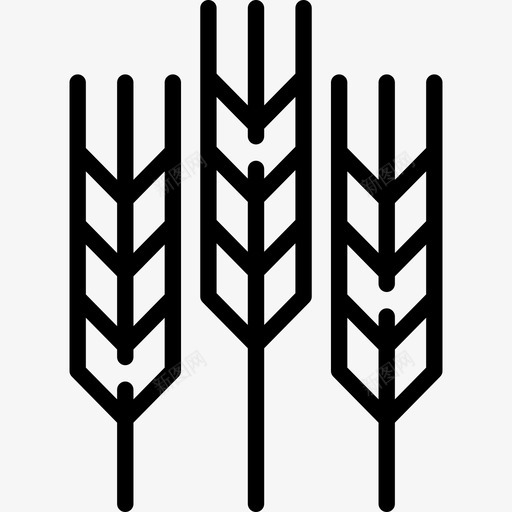 小麦农场里的直系的图标svg_新图网 https://ixintu.com 农场里的 小麦 直系的
