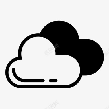 云自然夜晚图标图标
