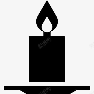 蜡烛烛光庆典图标图标