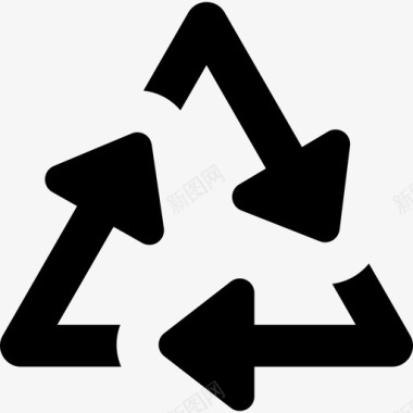 回收符号形状运输和方便线性图标图标