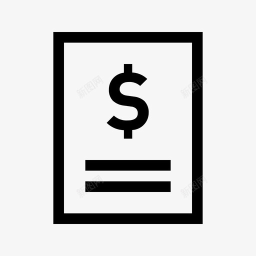 报价财务发票图标svg_新图网 https://ixintu.com 付款 发票 报价 收据 订单 财务 重要图标设置清晰