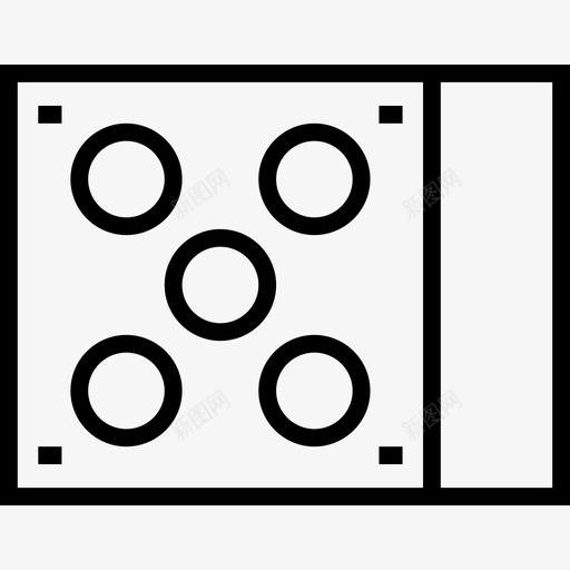 骰子形状直线图标svg_新图网 https://ixintu.com 形状 直线 骰子