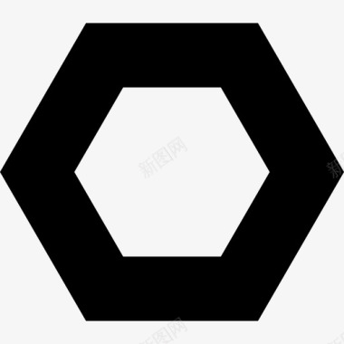 六边形形状符号和形状图标图标