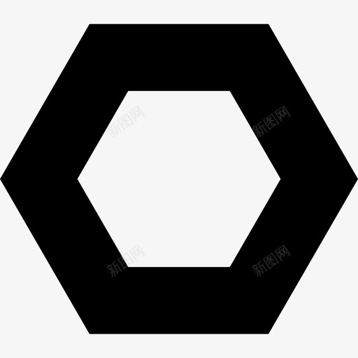 六边形形状符号和形状图标svg_新图网 https://ixintu.com 六边形 形状 符号和形状