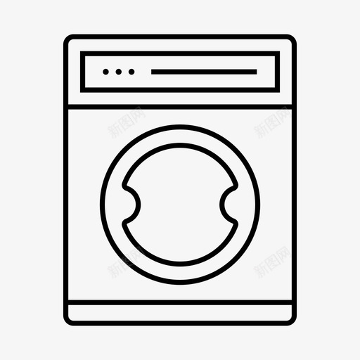 洗衣机家用电器洗衣房图标svg_新图网 https://ixintu.com 家具 家用电器 洗衣房 洗衣机 现代高档